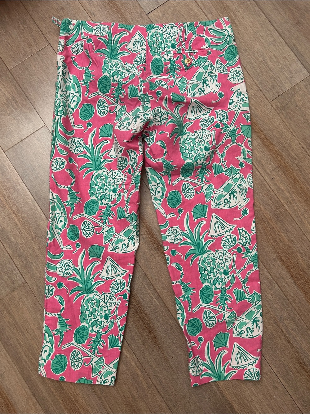 Lilly Pulitzer scorpion bowl printed crop cotton blend pants size 10 - Picture 13 of 16